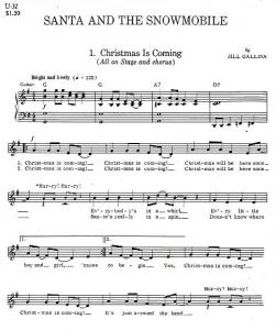 Santa And The Snowmobile (5 Pack Choral Parts)