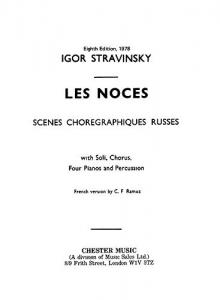 Igor Stravinsky: Les Noces (1922- Miniature Score)