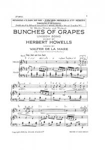 Herbert Howells: Bunches Of Grapes