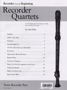 Recorder Quartets: Tenor Recorder Part