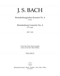 J.S. Bach - Brandenburg Concerto no. 4 in G major BWV 1049