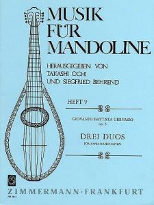 Giovanni Battista Gervasio: Three Duos For Two Mandolins Op.5
