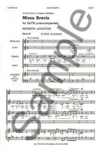 Kenneth Leighton: Missa Brevis (SATB)
