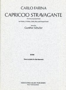 Carlo Farina: Capriccio Stravagante - An Amusing Quodlibet (Score)