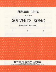 Edvard Grieg: Solveig's Song (Medium Voice)