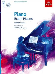 ABRSM Piano Exam Pieces: 2017-2018 (Grade 1) - Book And CD