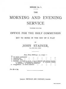 John Stainer: Magnificat And Nunc Dimittis In E Flat