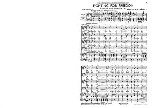 Ketelbey, Aw Fighting For Freedom Satb
