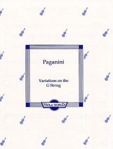 Niccolo Paganini: Variations On The G String (Viola)