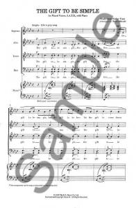 The Gift To Be Simple (SATB)