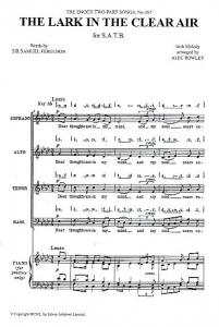 The Lark In The Clear Air (SATB arr. Rowley)