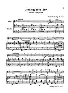 Franz Drdla: Hungarian Dances Op.30 No.8 'Csak Egy Szep Lany'