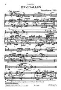 Robert Saxton: Krystallen For Flute And Piano