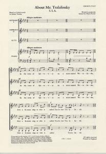 Witold Lutoslawski: About Mr Tralalinski Chorus Part