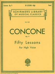 Giuseppe Concone: Fifty Lessons For High Voice Op.9