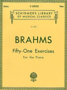 Johannes Brahms: Fifty-one Exercises For The Piano