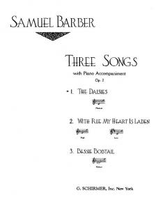 Samuel Barber: Daisies Op.2 No.1 (Medium Voice)