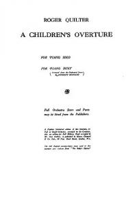 Roger Quilter: A Children's Overture