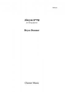 Bryce Dessner: Aheym for String Quartet (Score/Parts)