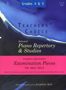 Teachers' Choice: Selected Piano Repertory & Studies 2011-2012 (Grades 4 & 5)