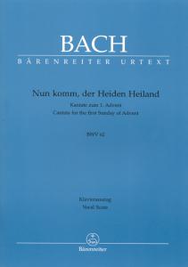 Johann Sebastian Bach: Nun komm, der Heiden Heiland (SATB, piano)