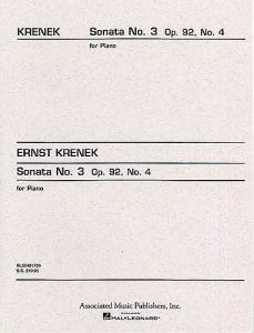 Ernst Krenek: Piano Sonata No.3 Op.92 No.4