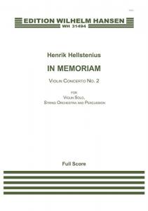 Henrik Hellstenius: In Memoriam, Violin Concerto No. 2 (Score)
