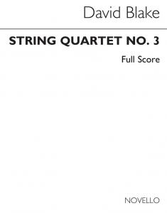 Blake, D String Quartet No 3 Score Only