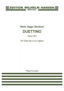Niels Viggo Bentzon: Duettino OP.343 (Player's score)