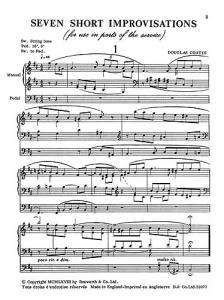 Douglas Coates: Seven Short Improvisations For Organ