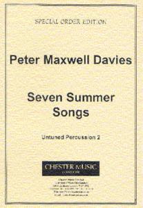 Peter Maxwell Davies: Seven Summer Songs Untuned Percussion Part 2