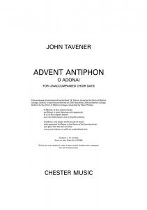 John Tavener: Advent Antiphon - O Adonai