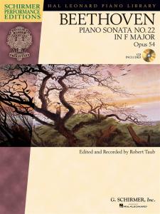 Ludwig Van Beethoven: Piano Sonata No.22 In F Op.54 (Schirmer Performance Editio
