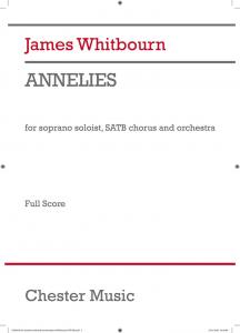 James Whitbourn: Annelies (Orchestral Version) - Full Score