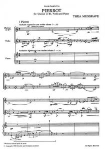 Musgrave: Pierrot (Score And Parts)
