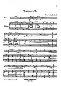 Franz Drdla: Tarantella For Violin And Piano Op.27 No.2