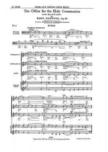 Basil Harwood: The Office For The Holy Communion in G minor Op.63