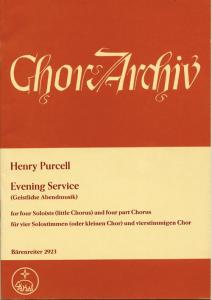 Henry Purcell: Evening Service