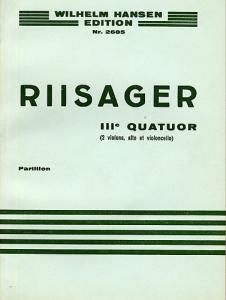 Knudåge Riisager: String Quartet No.3 (Miniature Score)