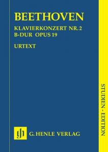 Beethoven: Piano Concert No.2 In B Flat Op.19 (Henle Urtext Edition) - Study Sco