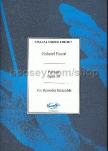 Faure: Pavane Op.50 for Recorder Ensemble (Score)