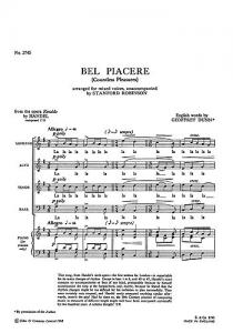 Handel, Gf Bel Piacere (Italian/English) Satb