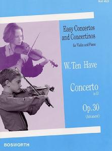 Willem Ten Have: Violin Concerto in D Op.30 (Violin/Piano)