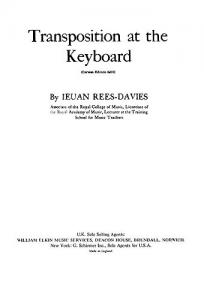 Rees-davies, I Transposition At The Keyboard
