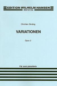 Christian Sinding: Variations For Two Pianos Op.2 (Score)