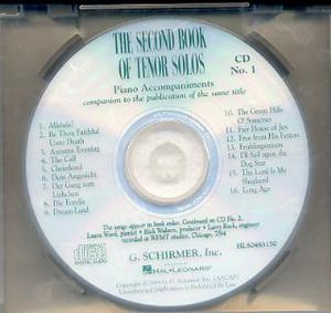 The Second Book Of Tenor Solos - Piano Accompaniments (2CD)