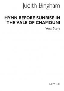 Judith Bingham: Hymn Before Sunrise In The Vale Of Chamouni (Vocal Score)