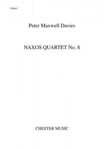 Peter Maxwell Davies: Naxos Quartet No.8 (Score)
