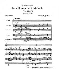 Joaquin Turina: Erato (Las Musas De Andalucia) Op.93 No.6
