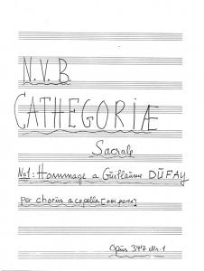 Niels Viggo Bentzon: Cathegoriae Sacrale No. 1 Op. 347